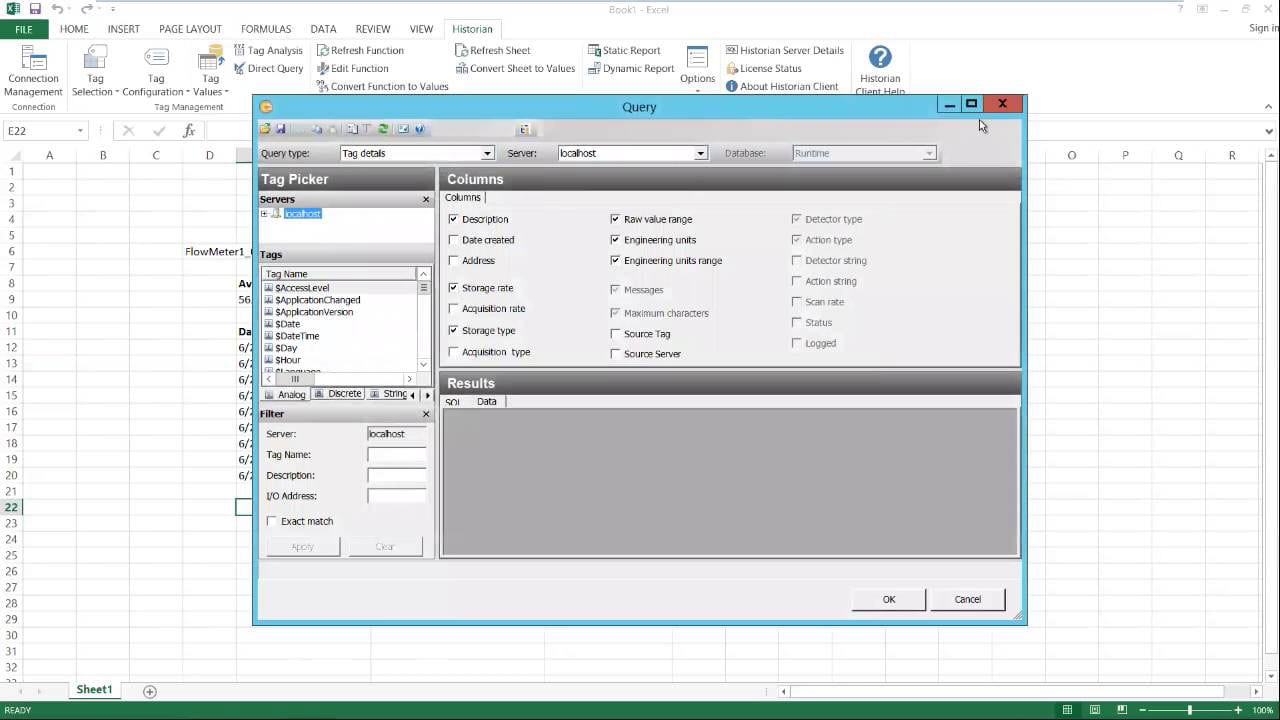 AVEVA Historian Client Excel