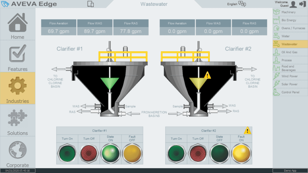 AVEVA Edge for Wastewater